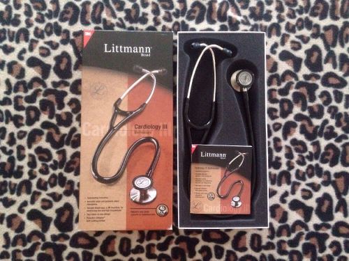 Littmann Litman Littman Cardiology III 3 Stethoscope 3128 27 In 68 Cm Black 3M