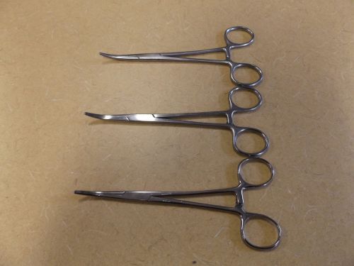 Crile Forcep, Curved, Satin Finish, 6-1/4in