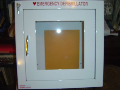Zoll aed surface mount cabinet with alarm p/n: 8000-0855 for sale