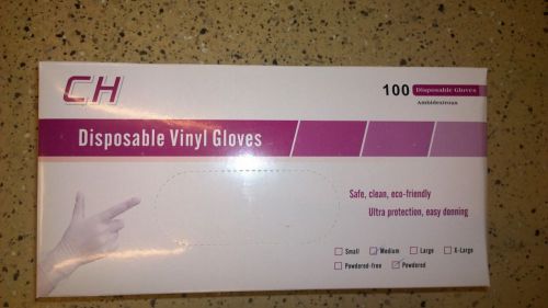 Disposable powdered vinyl gloves for sale