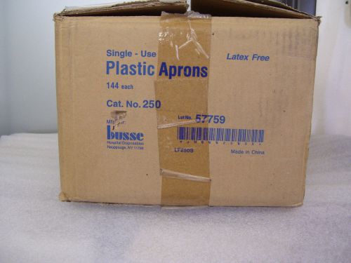 ! busse - # 250 plastic aprons single-use  - lot of 100. for sale