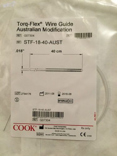 1-COOK Med Wire Guide Australian Modification STF-18-40-AUST Ref: G07304