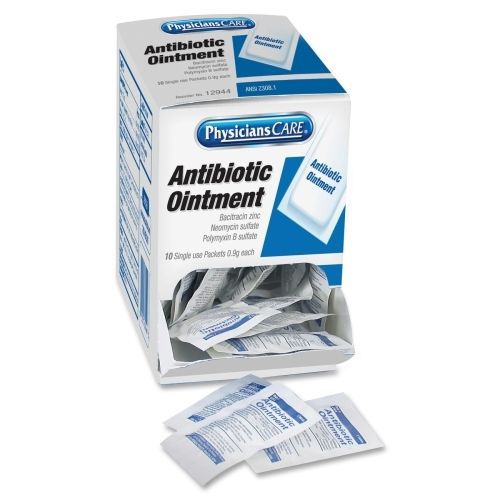 Acme united triple antibiotic ointment box dispenser - cut, burn - 50/box for sale