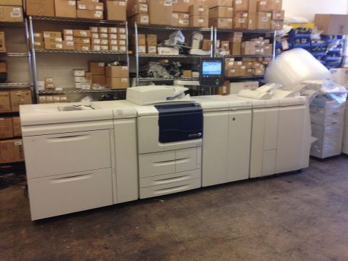 Xerox d110 copier printer scanner booklet finisher gbc punch dual oversize lct for sale