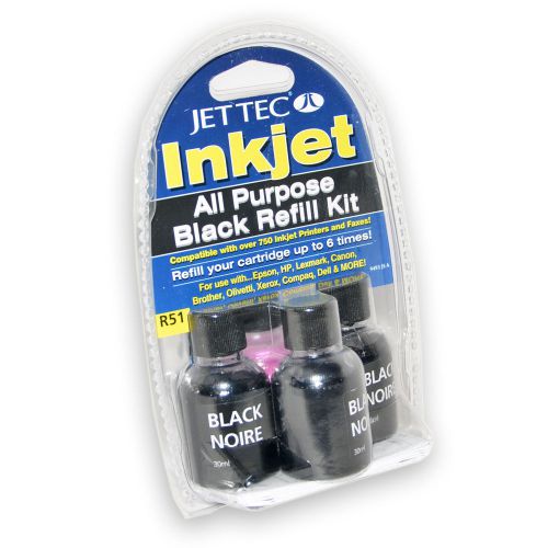 Black ink refill kit for epson, lexmark, canon, hp, brother, dell for sale