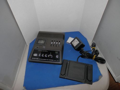 Craig Mini Microcassette Cassette System Model J585 Telephone Recorder