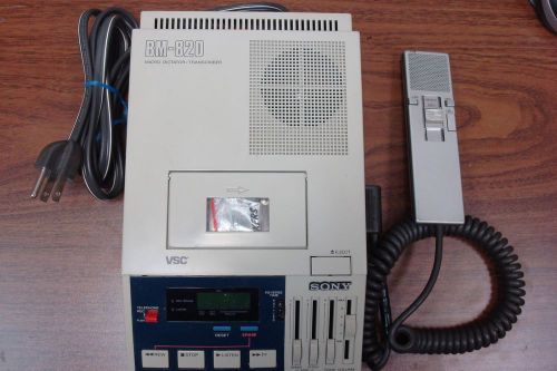 Sony BM-820 Micro Dictator/Transcriber &amp; Hand Controller Unit HU 70 ~FOR PARTS