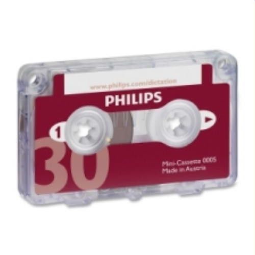 NEW 3-pak 30 min. Mini-Cassette, by Philips, dictation, w/warranty