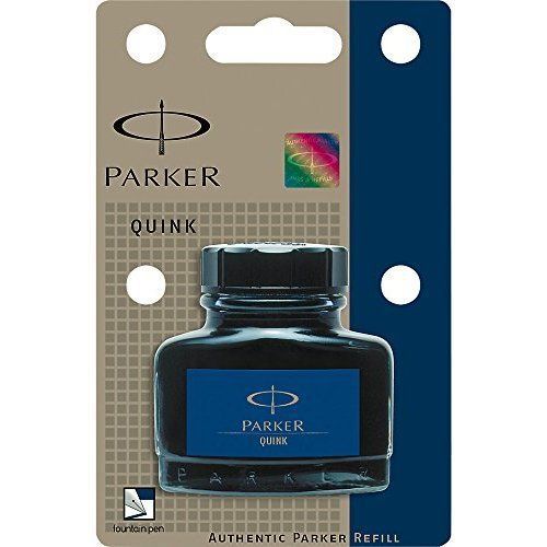 Parker Quink 57ml Ink Bottle Permanent Black/Blue - Pack of 1
