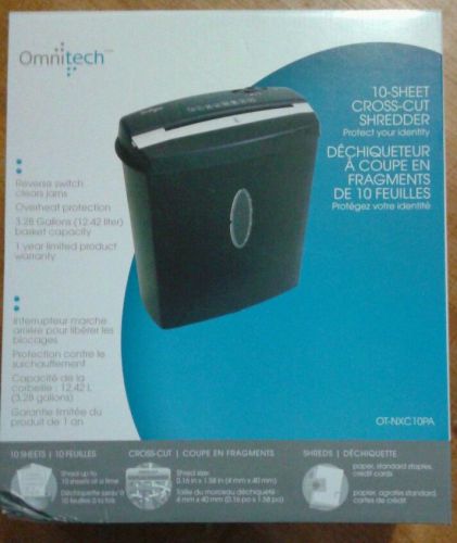 Omnitech 10 sheet shredder