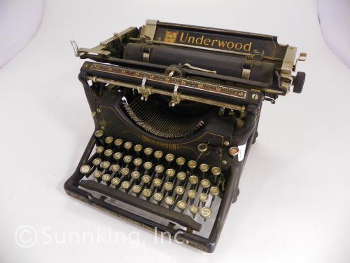 Rare Vintage Underwood Number 3 Standard Typewriter