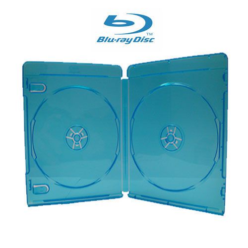 10-pk Brand New  Double Standard 12mm Blu-Ray DVD Disc Storage cases box Holdere