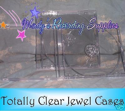 Standard cd jewel case with clear removable tray 4-pack new for sale