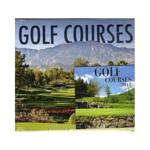 Wall Calendar 2015 Golf Courses Fairway Green Sand Clubs Sport Game Great Gift