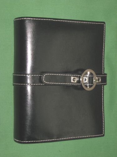 Compact ~1.25&#034;~ genuine leather franklin covey planner organizer binder 3538 for sale