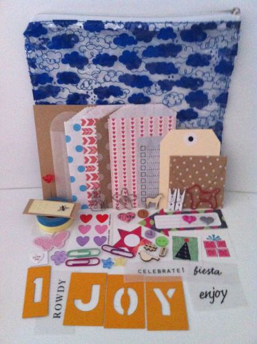 DAY PLANNER FILOFAX KIT: 125 PIECE KIT INCLUDES POUCH, STICKERS &amp; MORE- NEW