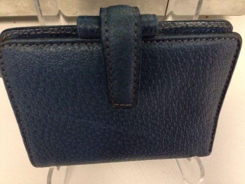 Vintage GUC Filofax Mini PIMLICO Blue Italian Leather HELP OTTbs