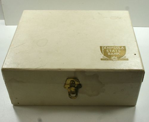 Peninsula State Bank Checkbook Box - Vintage/Rare!