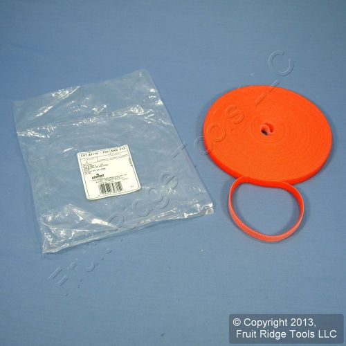 Leviton orange bulk velcro patch cord cable tie strap 75 ft 43115-75o for sale