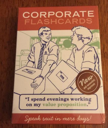 Corporate Lingo Flashcards by Knock Knock BRAND NEW FACTORY SEALED