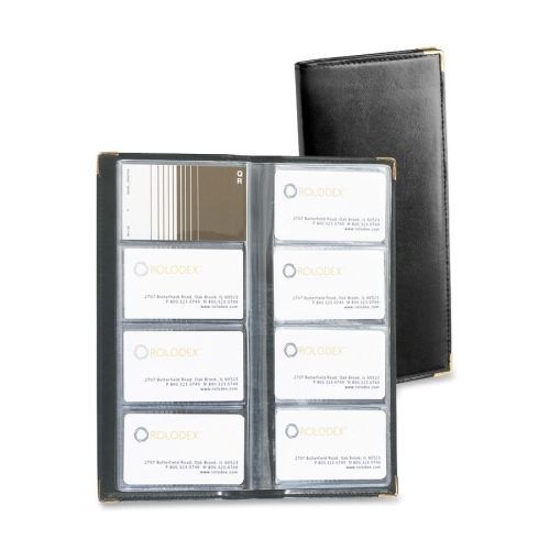 Rolodex Business Card Book - 96 CapacityStitched - 12 Tab(s)Vinyl Cover