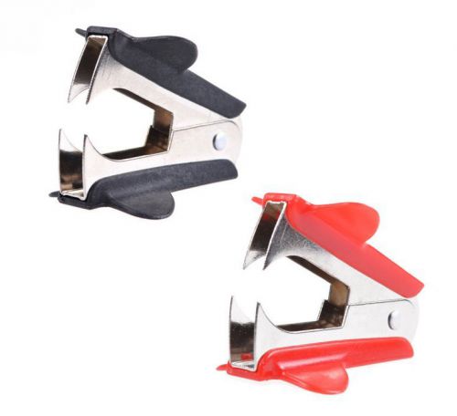 (2) Portable Jaw Style Staple Remover for Home Office School - Black &amp; Red - NIP