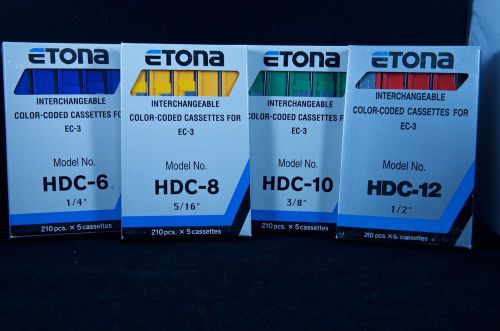 Etona Heavy Duty Staples Variety Pack-1/4&#034;, 5/16&#034;, 3/8&#034;, 1/2&#034; (HDC-6,-8,-10,-12)