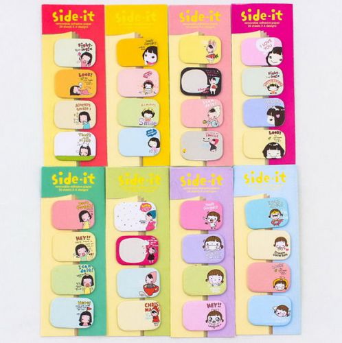 Memo Desk Sticky Notes Slide It Post it Office Supply Bookmarks Stationery A0145