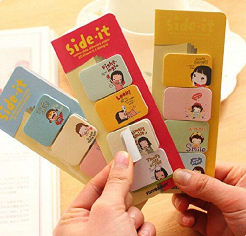 Lovely Post It Bookmark Marker Notes Memo Sticky Flags Index Notepad Sticker 5pc