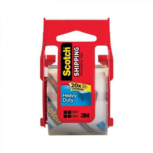3m scotch heavy duty packaging tape w/dispenser clear 2 in x 1000 in 142l for sale