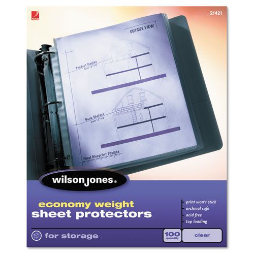 Economy Weight Sheet Protector, Clear, 50/Box