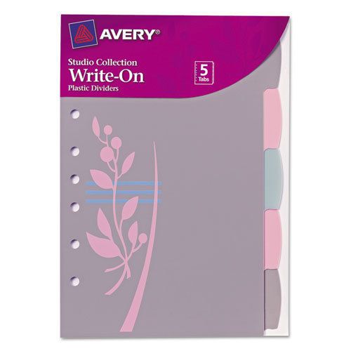 Small Signature Series Write-On Dividers, 5-1/2x8-1/2, 5-Tab, Flowers