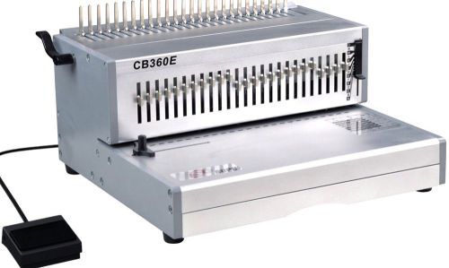 Cerlox comb binding machine cb360e titan/supu w/electric punch - bran new for sale