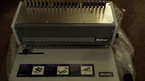Ibico IBIMATIC Paper Comb Binding Punch Binder Machine Never Used Unsealed Box