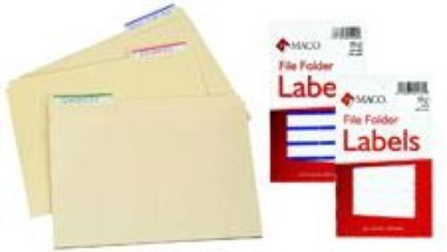 Chartpak Labels File Folder Yellow