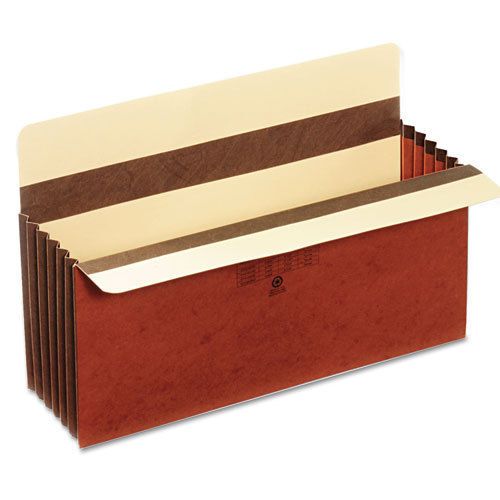 5 1/4 inch expansion accordion pocket, straight cut, redrope, legal, 10/box for sale