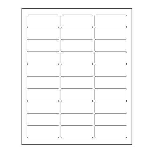750 Avery Compatible White ADDRESS LABELS 1&#034; x 2-5/8&#034; #5960 size, 5160, 5260