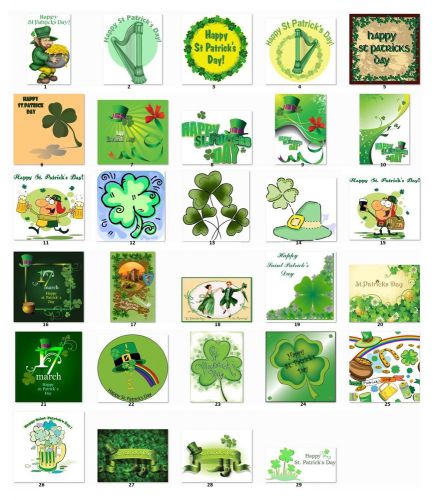 30 Personalized Return Address labels CLover St. Patrick&#039;s Buy3 get1 free {c3}