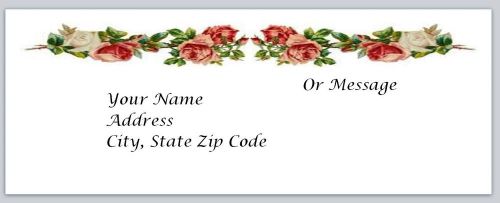 30 Roses Personalized Return Address Labels Buy 3 get 1 free (bo52)