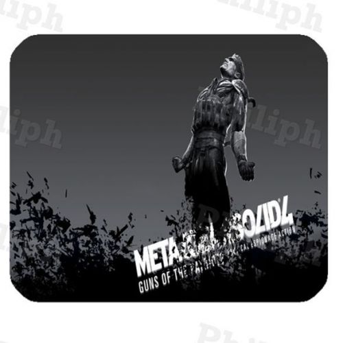 Metal Gear Solid Custom Mouse Pad Anti Slip with Rubber backed and top Polyester