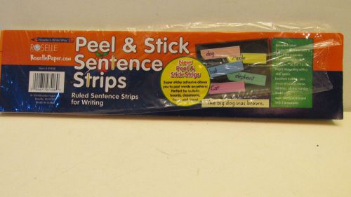 Sentence Strips, 12 x 3, Assorted Colors, 50/Pack~Peel &amp; Stick~ By Roselle
