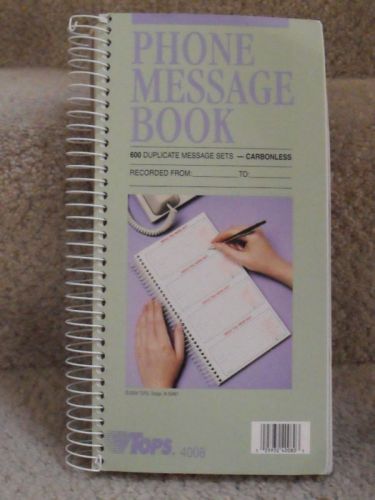 *NEW* TOPS 4008 PHONE MESSAGE / WHILE YOU WERE OUT BOOK
