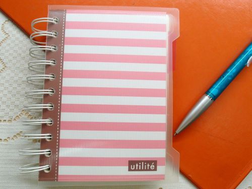 UtilitePink Hardcover Notebook Notepad Diary Memo Scratchpad Day Planner Booklet