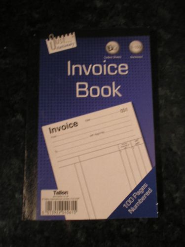 Large Invoice duplicate book (100 numbered pages).