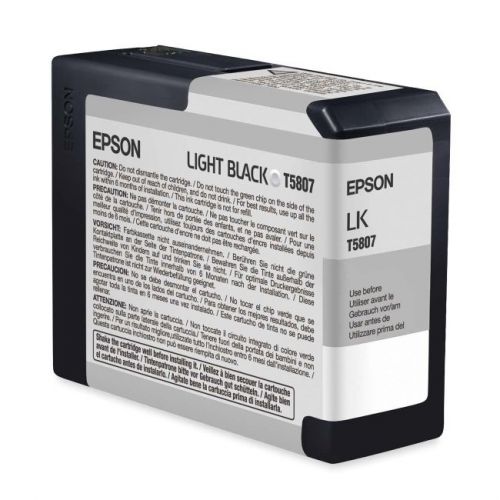 EPSON - ACCESSORIES T580700 LIGHT BLACK ULTRACHROME INK
