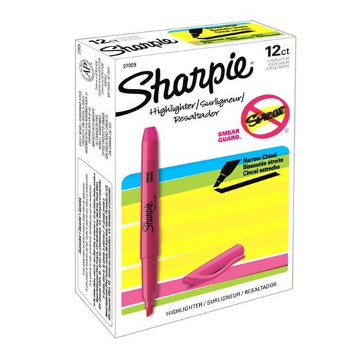 Sharpie Accent Pink Pocket Style Highlighter 1 Box