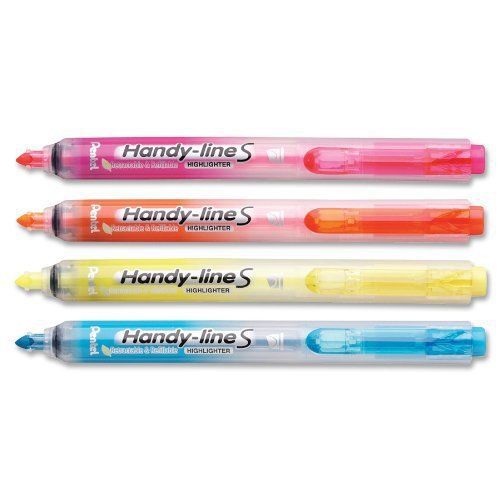 Pentel handy-line s highlighter - chisel marker point style - (sxs15bp4m) for sale
