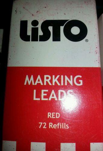 Listo China Marker Lead Refills Red 72 count pkg. # 162B Red