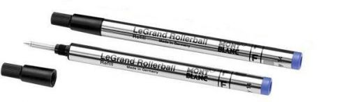 10 Genuine MONTBLANC LeGrand Rollerball Blue Fine Refills  - 12357