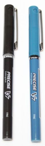 Pilot- Precise V7 Rollerball Fine  (pack of 2) Black and Blue